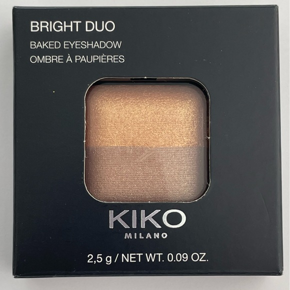 Kiko Milano • Bright Duo Eyeshadow • Mettalic Orange Gold / Copper - Picture 3 of 12